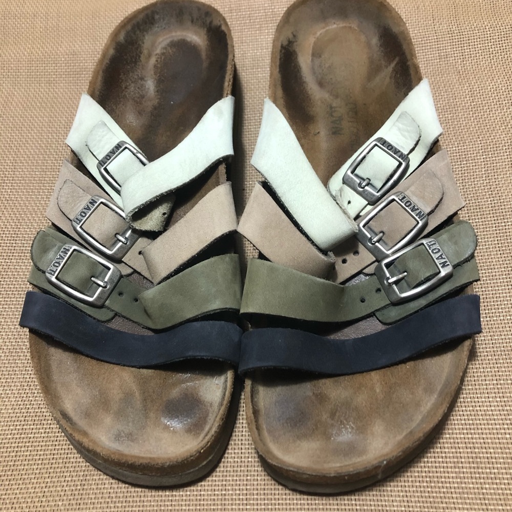 NAOT triple strap sandal